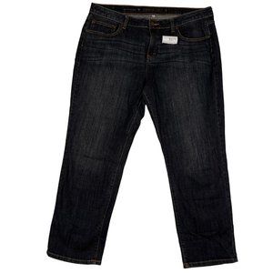 Jennifer Lopez Dark Wash Boyfriend Jeans